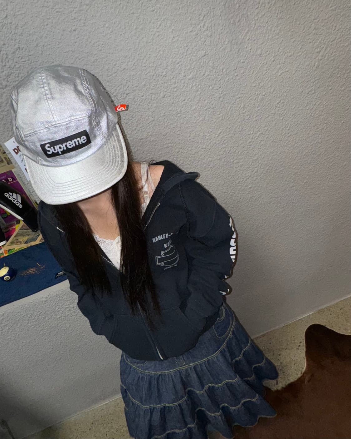 슈프림 캠프캡 실버 상품이미지6