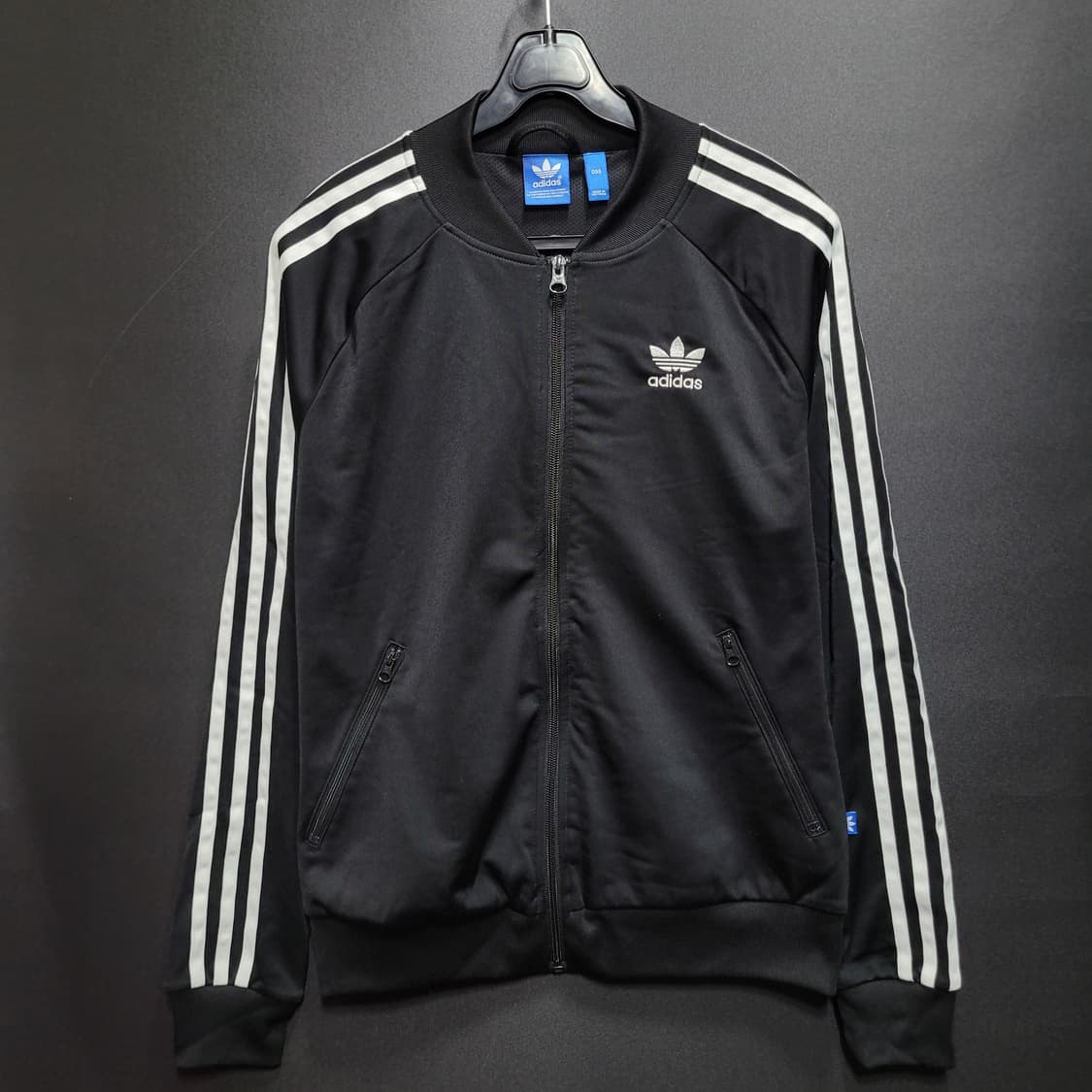 아디다스 불꽃 파이어버드 검흰 백로고 트랙탑 져지  상품이미지10