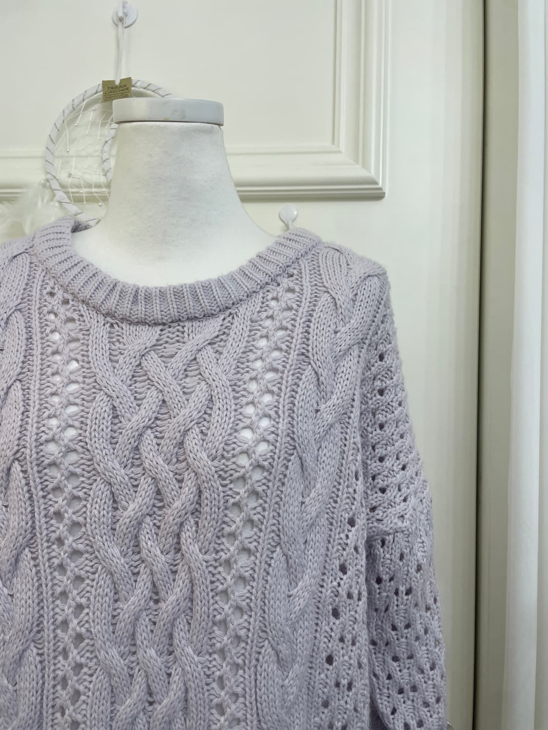 lavender twist basic sweater(size-M) 상품이미지6