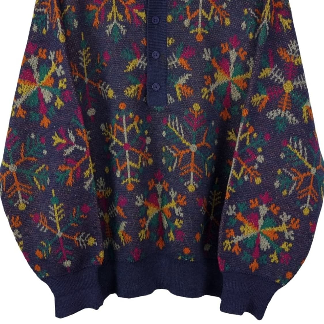 [미쏘니] 빈티지 에스닉 패턴 루즈핏 카라 니트 P01515 상품이미지5