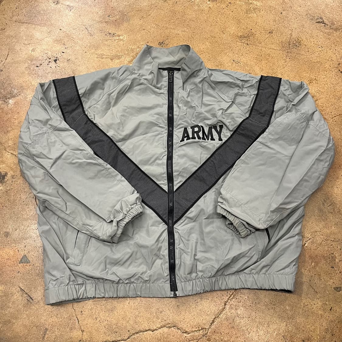 [정품] ARMY 바람막이 자켓 회색 b15 상품이미지2