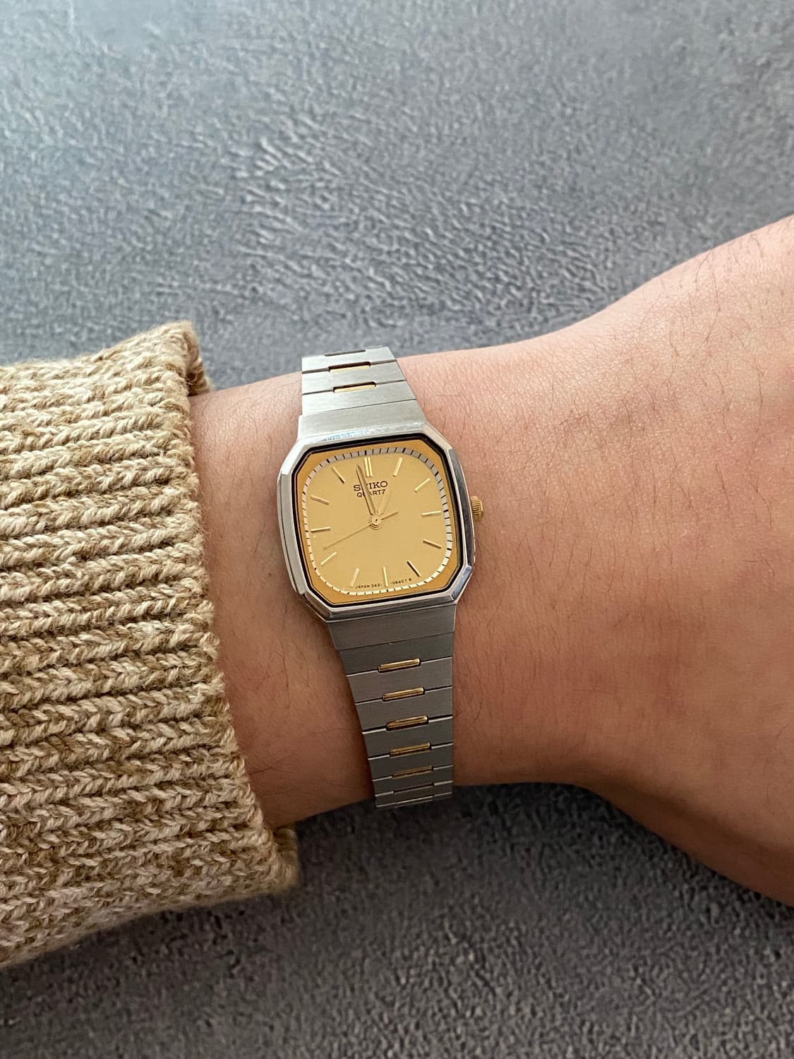 세이코 Seiko 스퀘어 쿼츠 콤비 상품이미지5