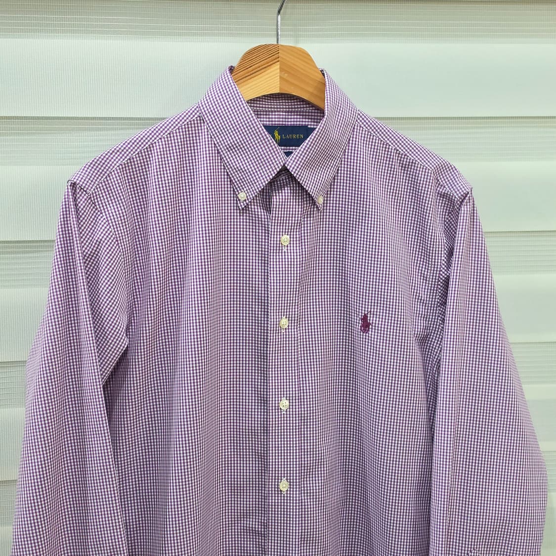 랄프로렌 슬림핏 체크 셔츠- M정도 상품이미지2