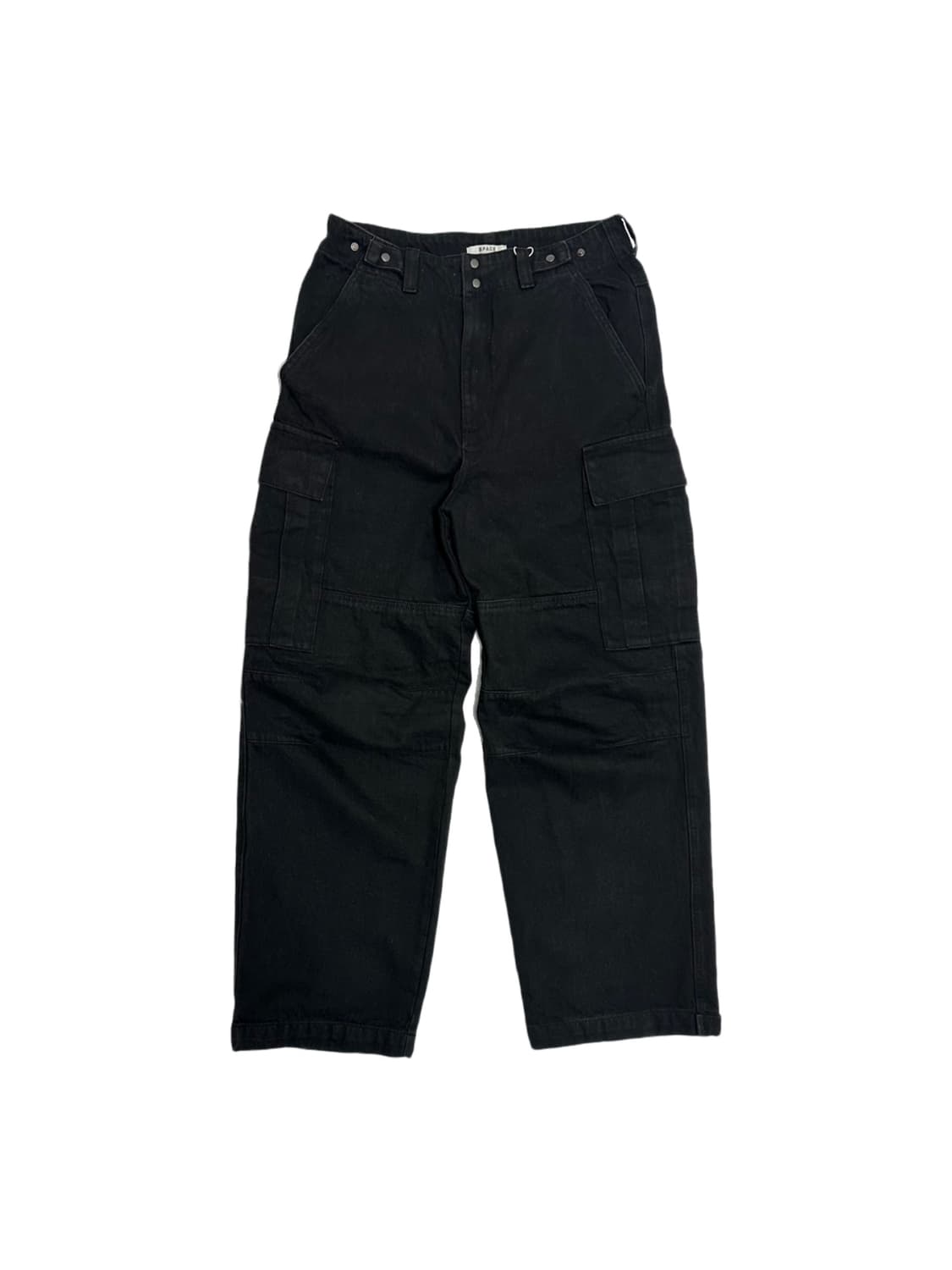 space 빈티지 블랙 워싱 카고팬츠 상품이미지2
