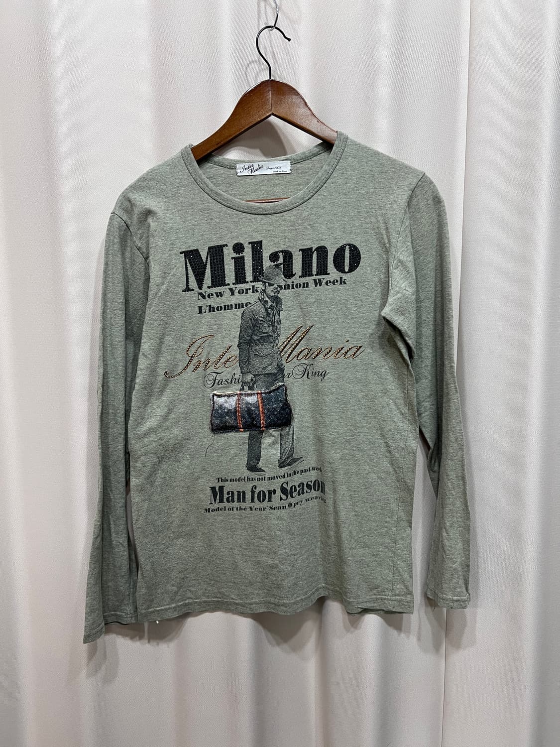 빈티지 스터드 프린팅 롱 슬리브  상품이미지2