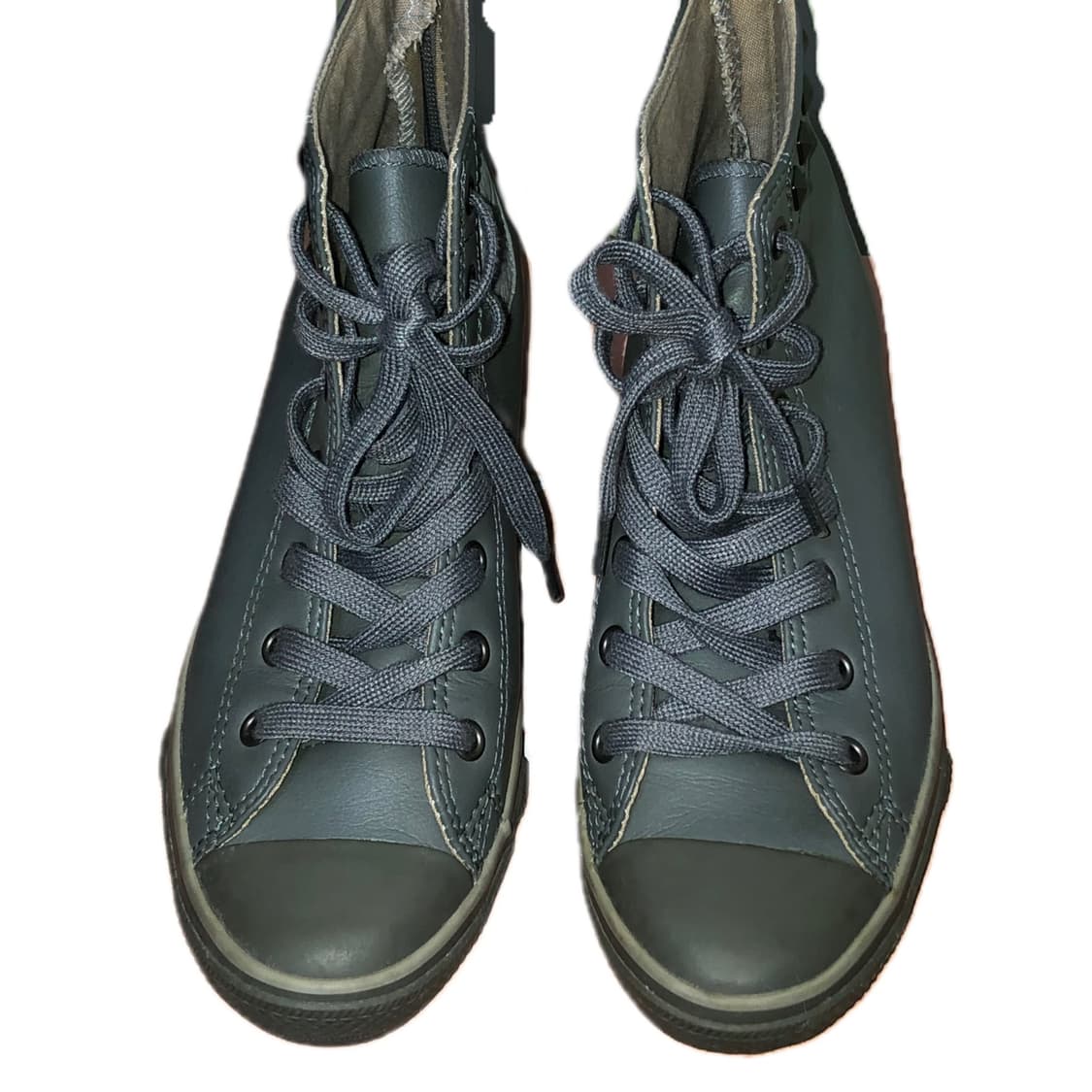 컨버스 스터드 카키 웨지힐 240 빈티지 하이탑 스니커즈 상품이미지4