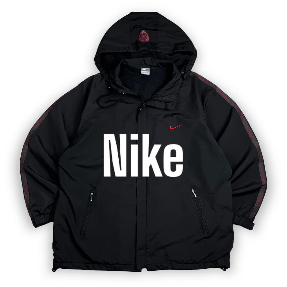 나이키 스우시 사이드라인 블랙 바람막이 자켓 상품이미지1