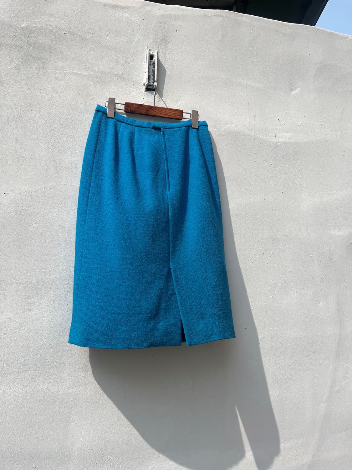 Vintage 부클 블루컬러 스커트  상품이미지1