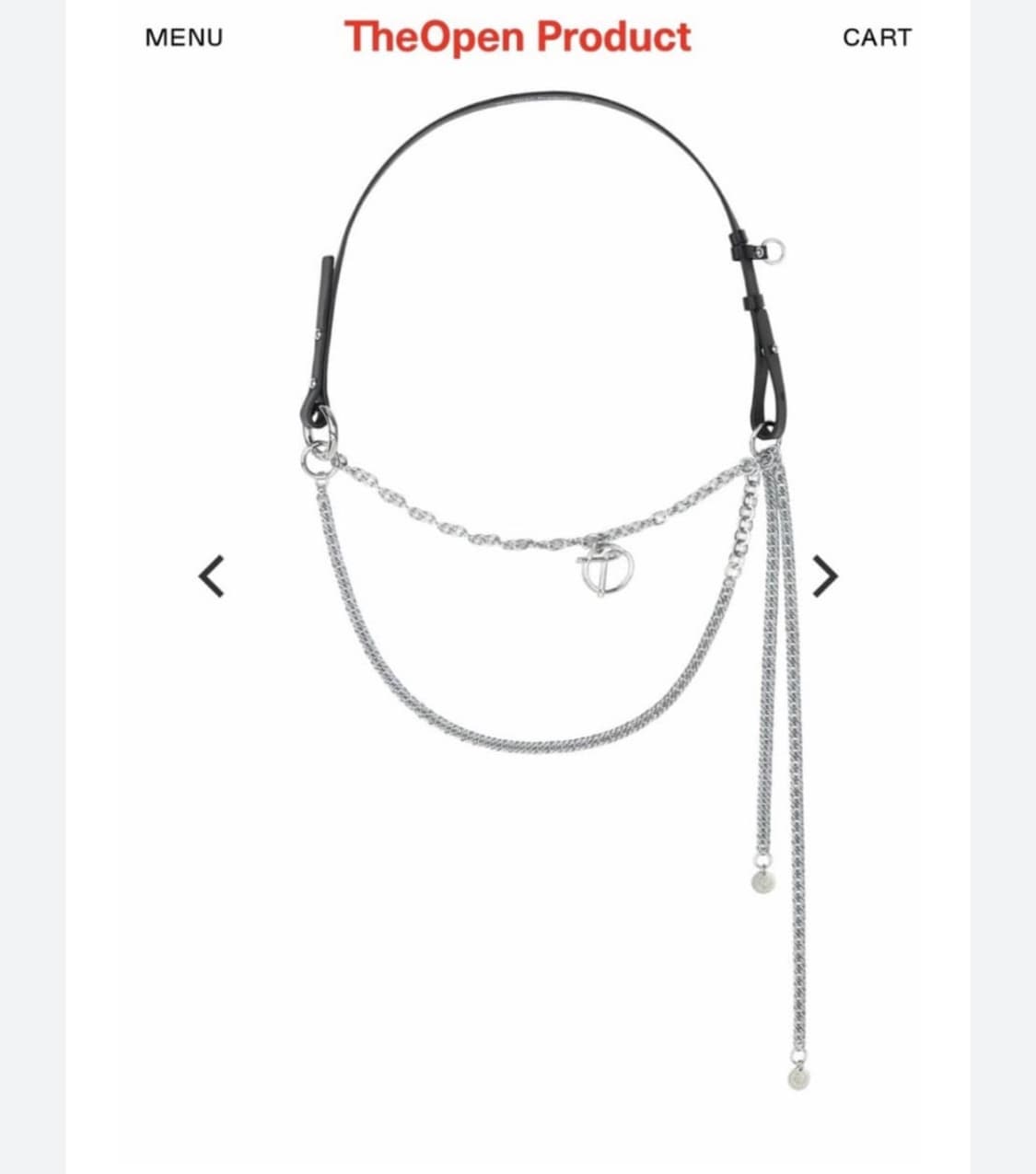 더오픈프로덕트 오픈yy 체인 벨트 택없는 미시착 새상품 상품이미지2