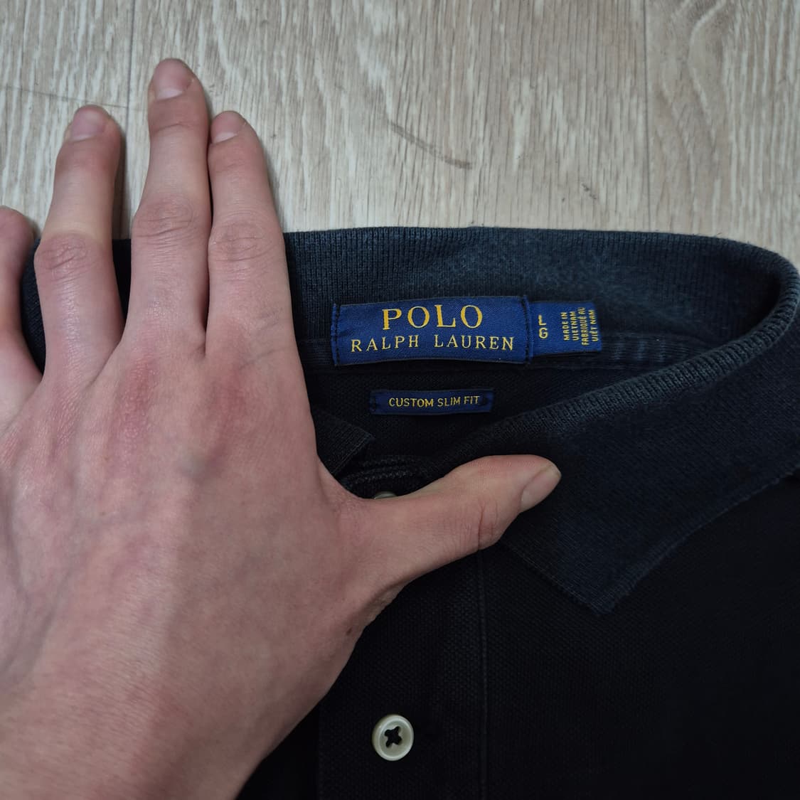 폴로 랄프로렌 스몰포니 커스텀 슬림핏 긴팔 카라티 L(100) 상품이미지5
