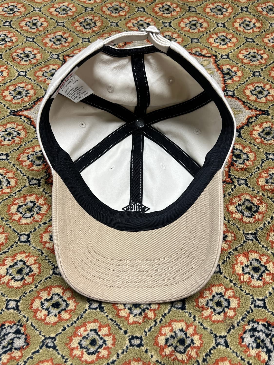 [OS] 단톤 화이트 베이지 투톤 볼캡 상품이미지4