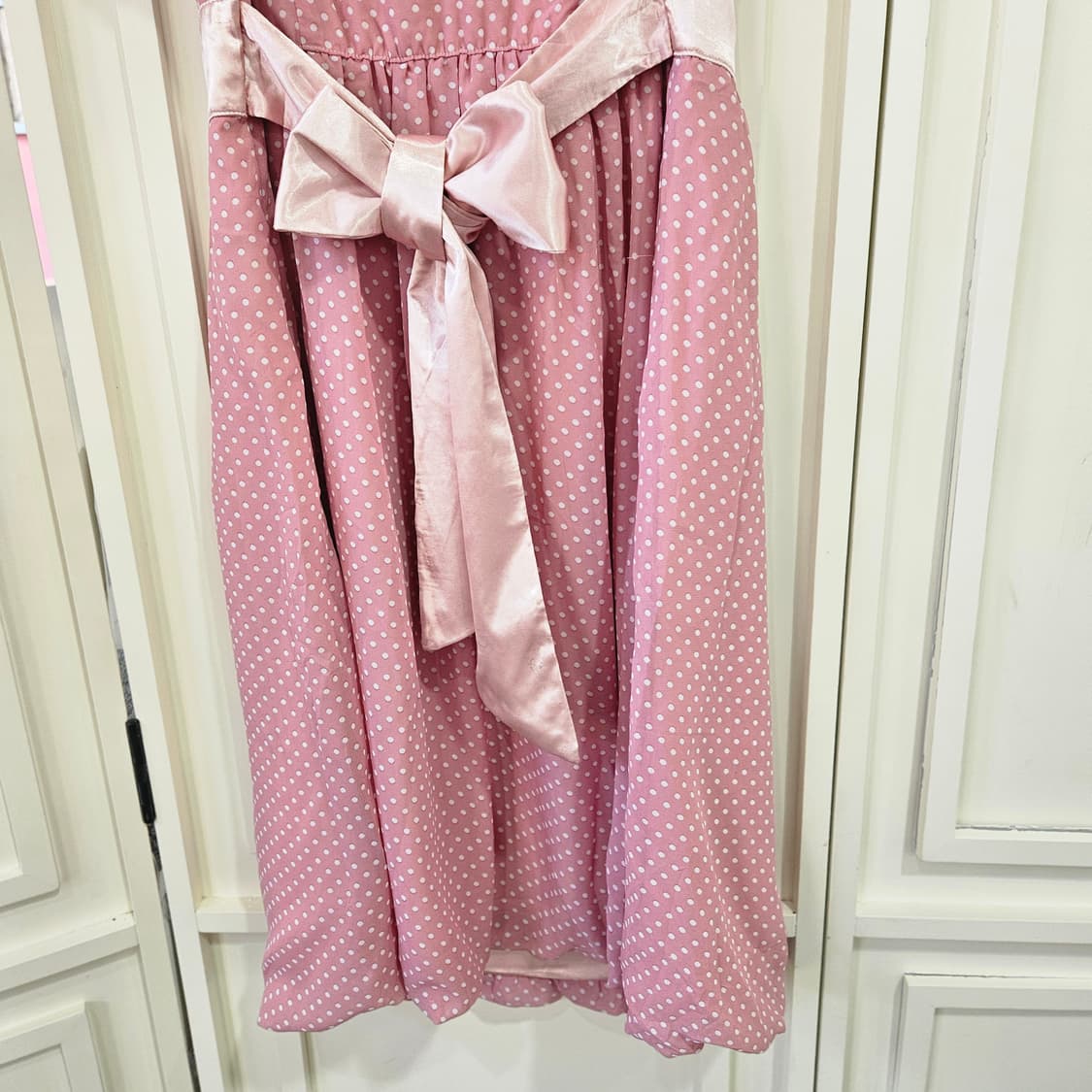 도트 핑크 원피스 상품이미지5