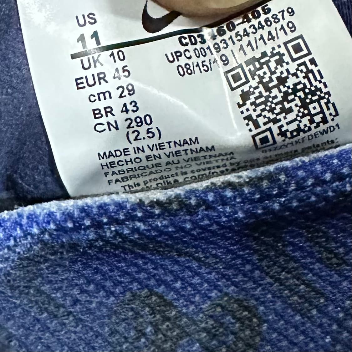 290) 나이키 운동화 남성 남자 신발 에어 줌 슈퍼랩 네이비 상품이미지10