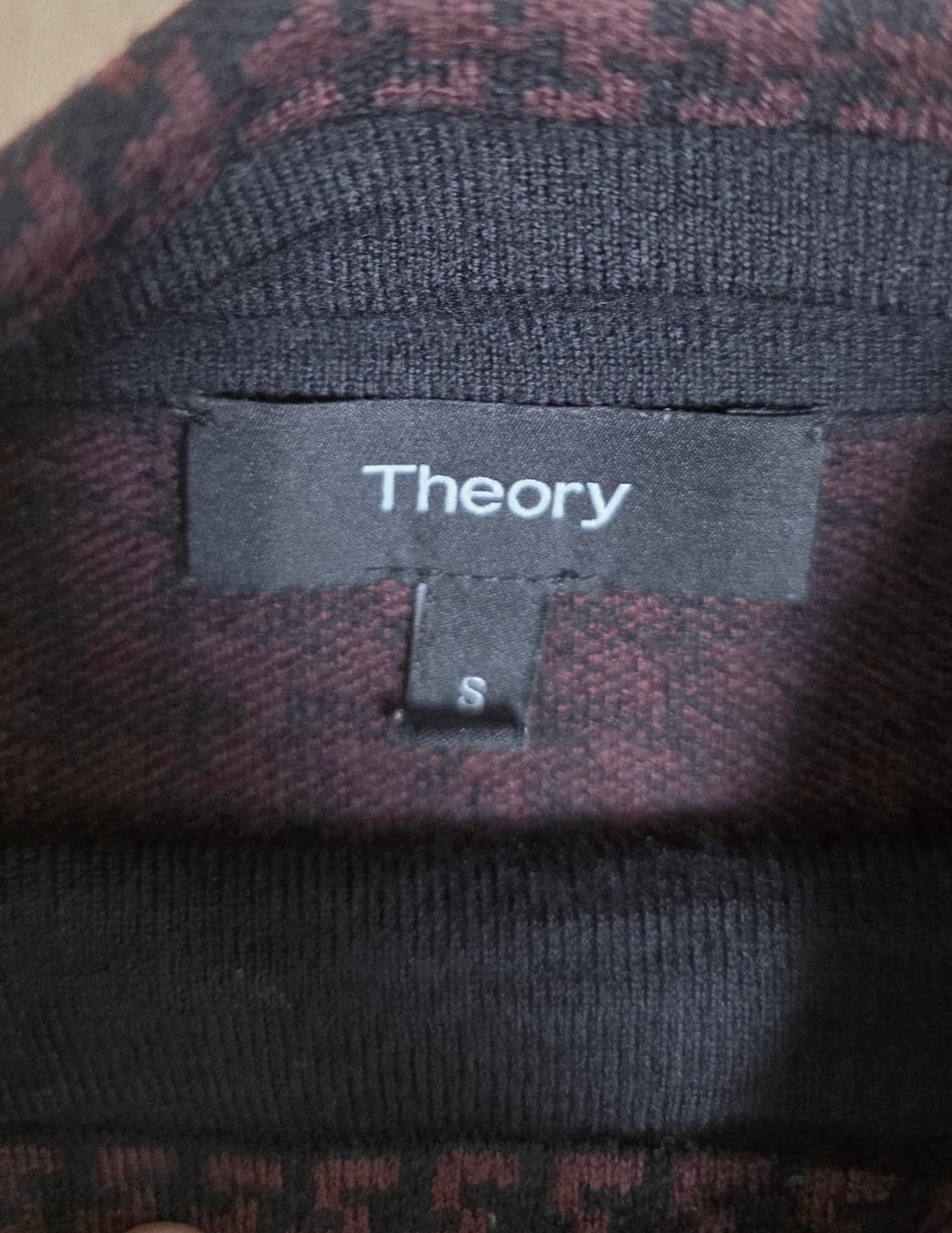 Theory 띠어리 체크 모크넥 니트 상품이미지3