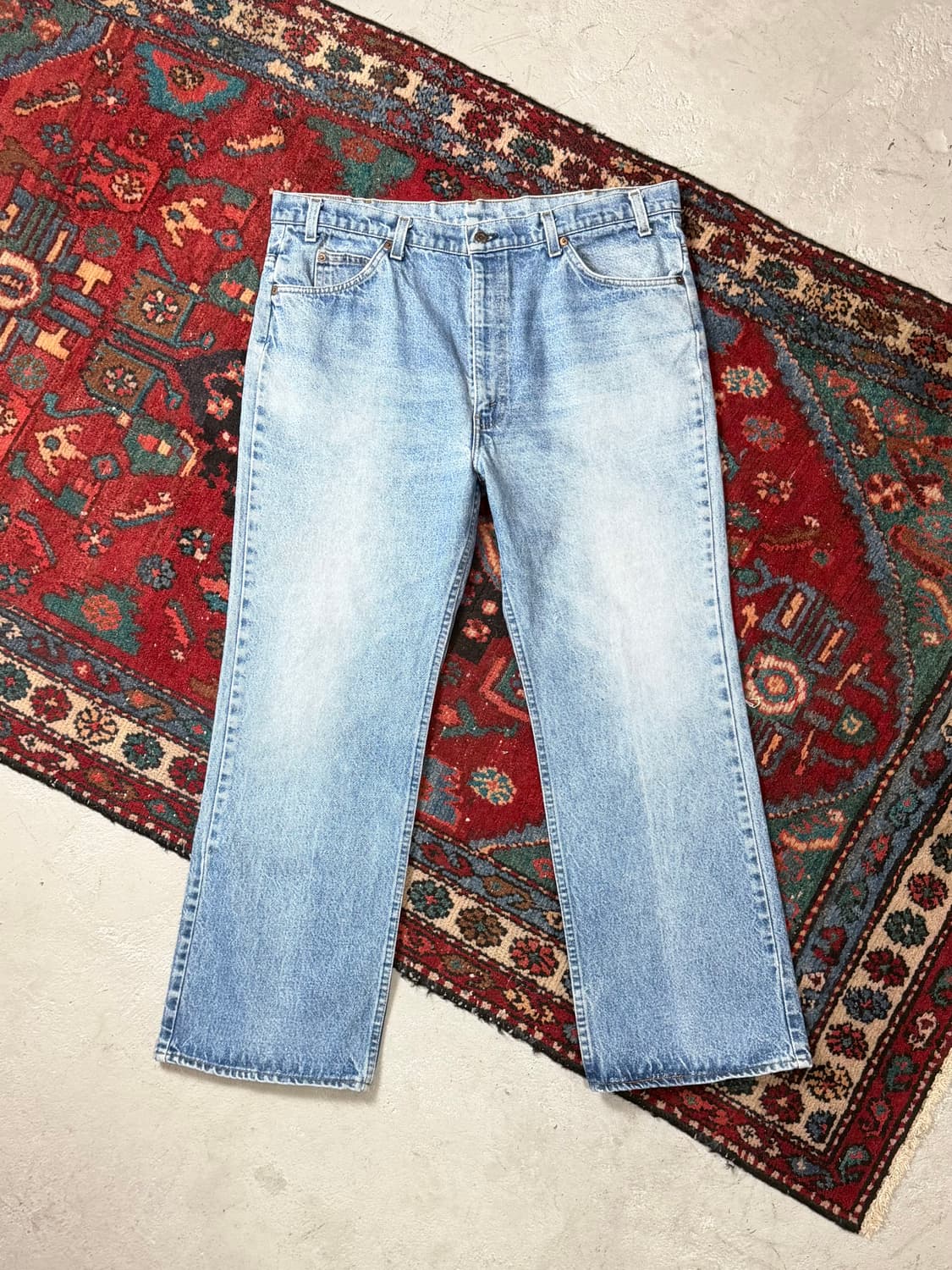 80's USA Made 빈티지 리바이스 517 오렌지탭 부츠컷 상품이미지1