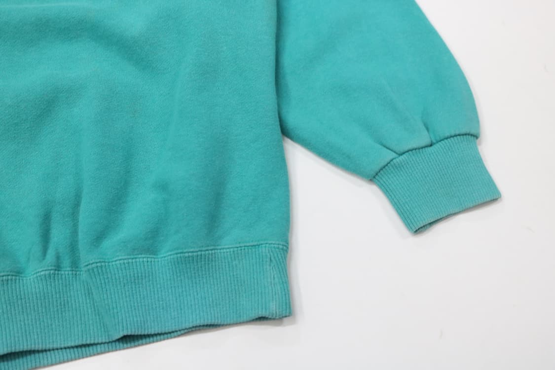  디즈니랜드 80s 빈티지 미키 마우스 자수 민트 맨투맨 (LL) 상품이미지5