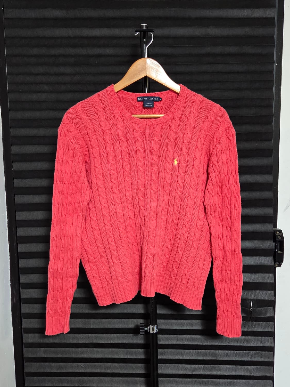 [폴로 랄프로렌] 코튼 케이블 크루넥 니트 스웨터 | 00067 상품이미지1