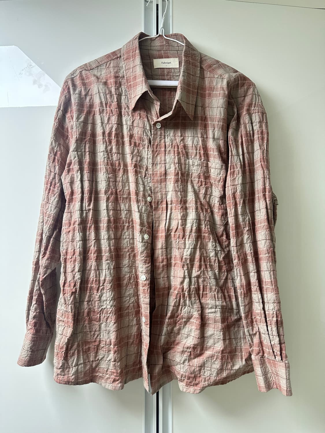 파브레가 레온 체크 셔츠 3사이즈 상품이미지2