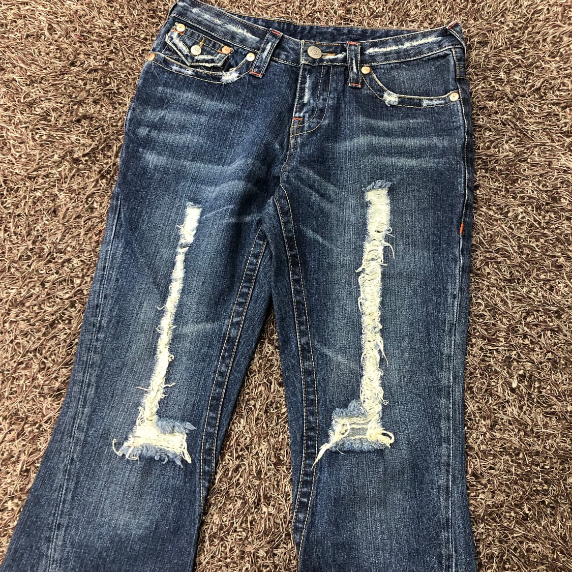 트루릴리전 월드투어 디스 플레어 부츠컷 데님팬츠 상품이미지3