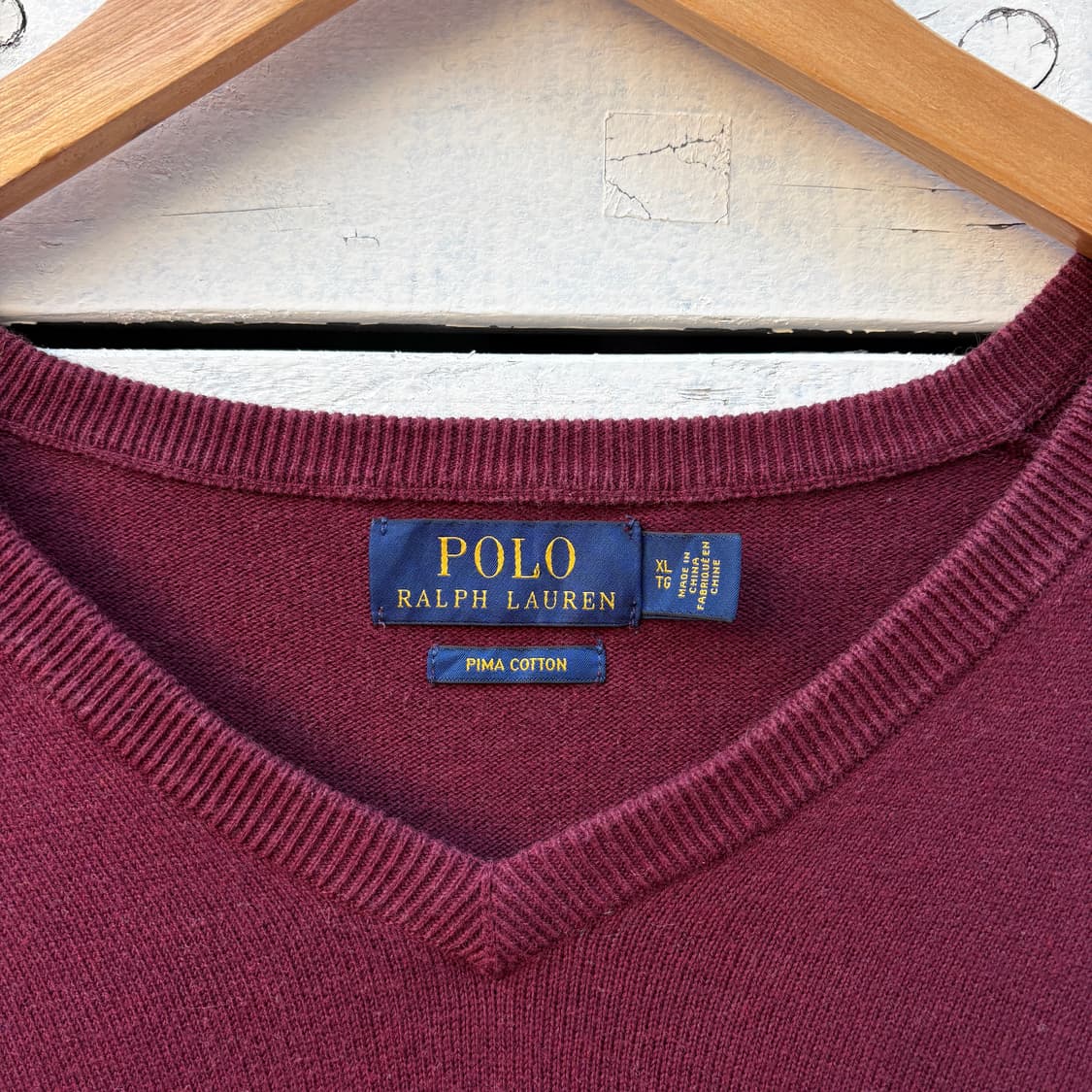 Polo 폴로 피마코튼 브이넥 니트 상품이미지3