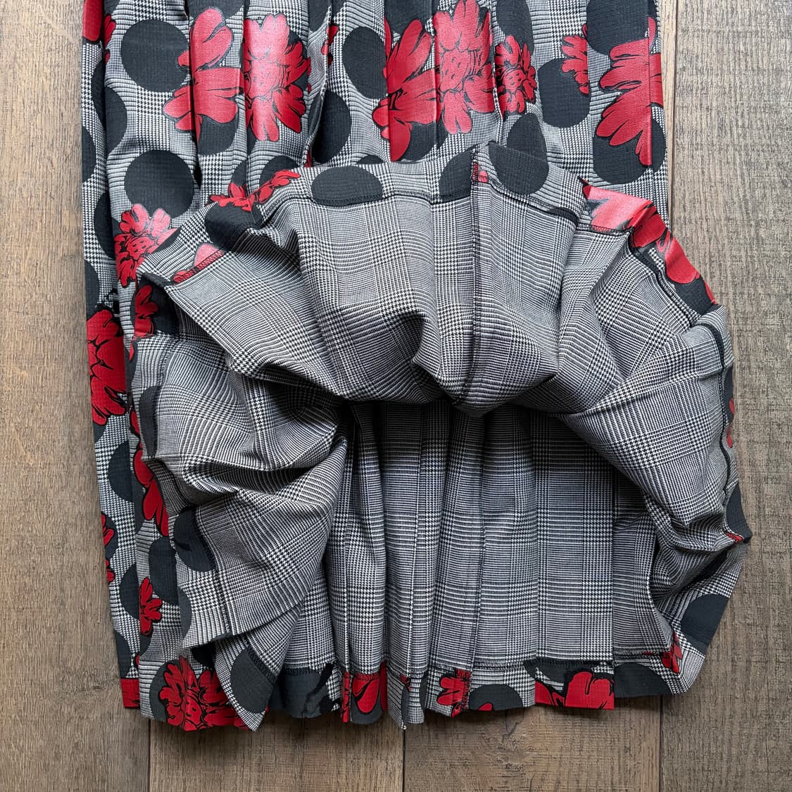 Floral Dot Pleats Skirt 상품이미지5