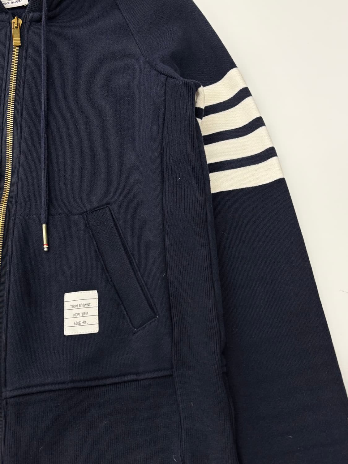 Thom Browne 톰브라운 네이비 후드집업 상품이미지5