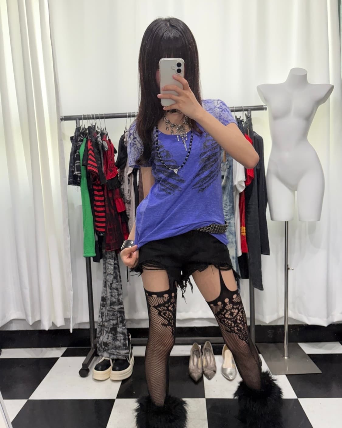 🎸블루 프린팅 티셔츠🎸 상품이미지4
