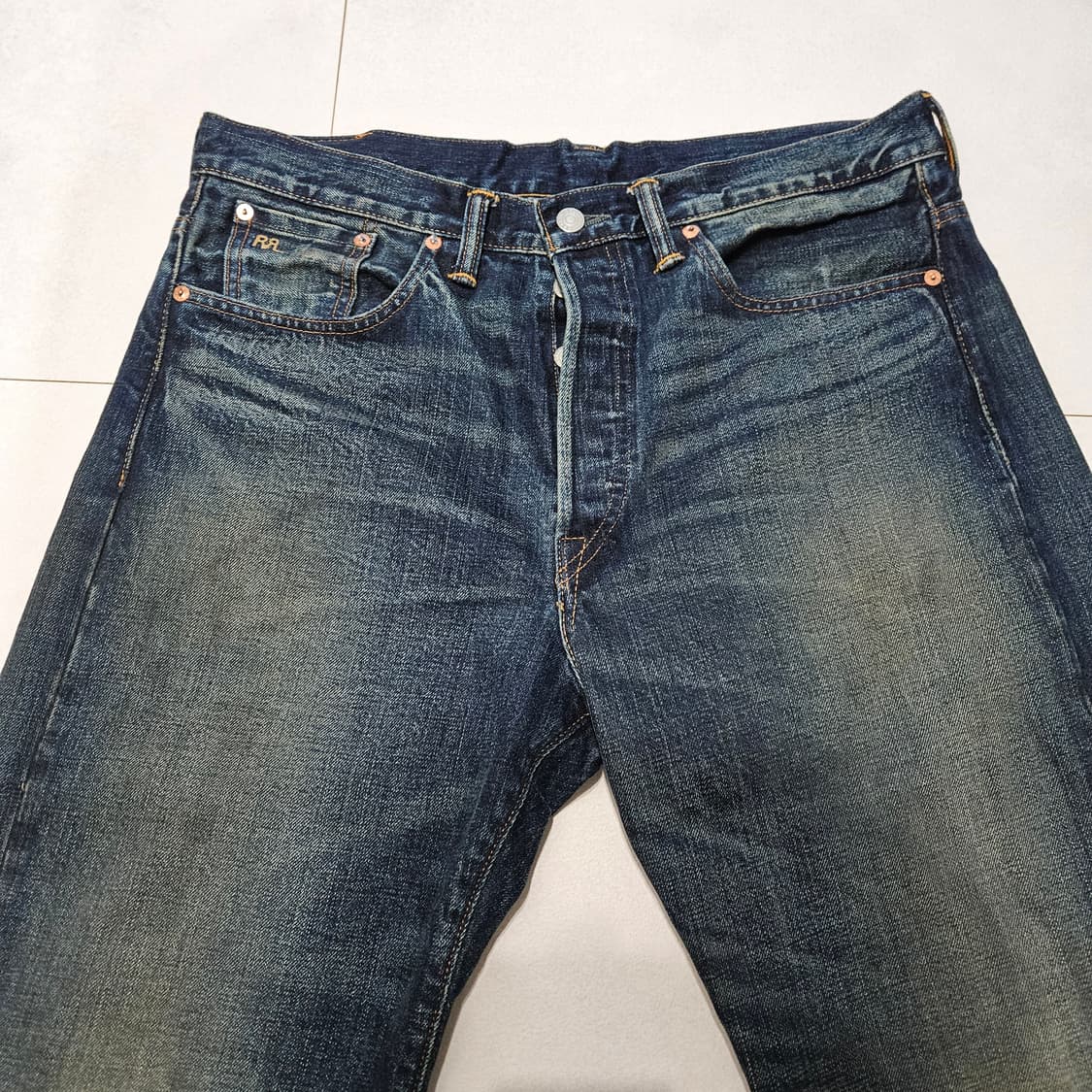 RRL 기빈스진 33/32 빈티지 파이브포켓 데님 givins 워싱진 상품이미지2