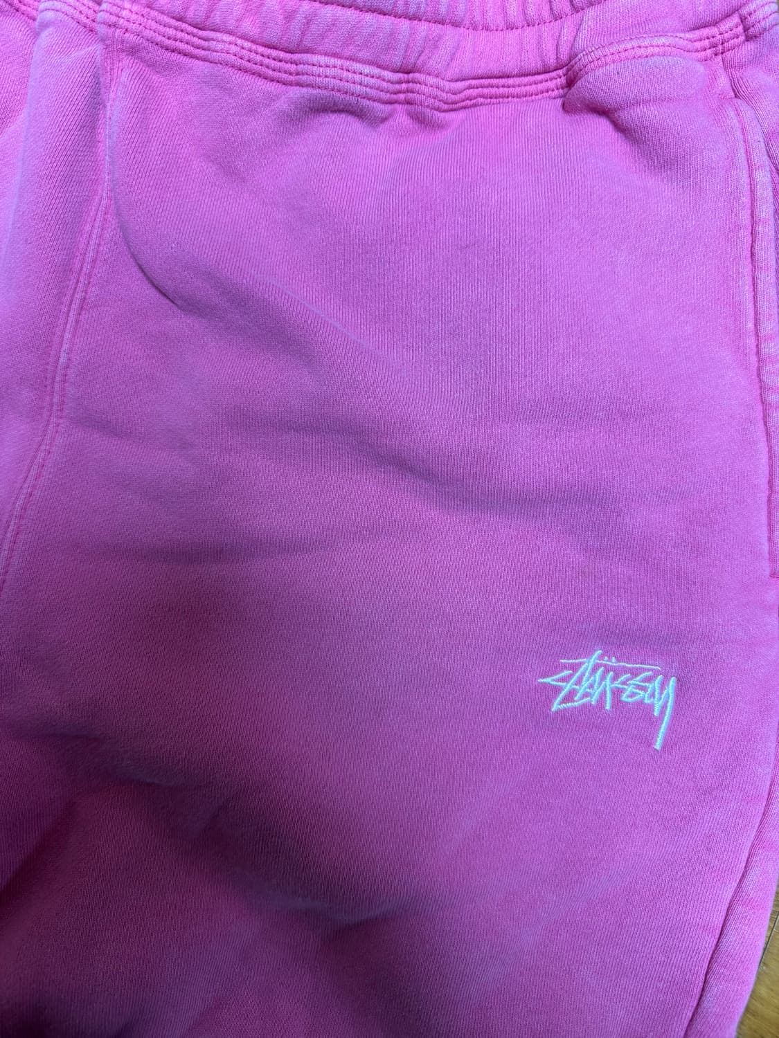 스투시 워시드 핑크 스웻팬츠 상품이미지2