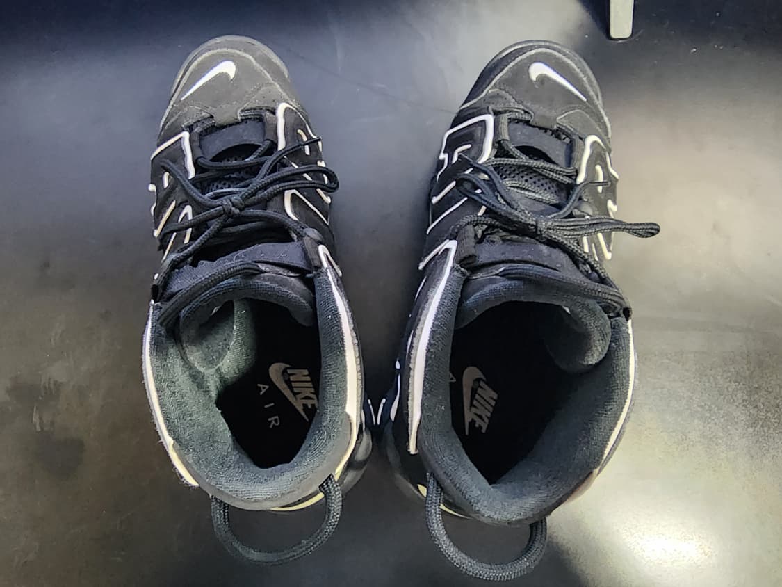 [250] 나이키 에어 모어 업템포 블랙 화이트 2020 상품이미지9