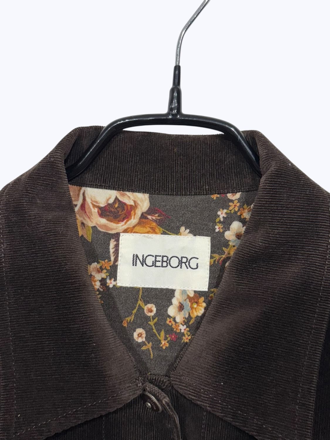 INGEBORG corduroy frill jacket brown  상품이미지4