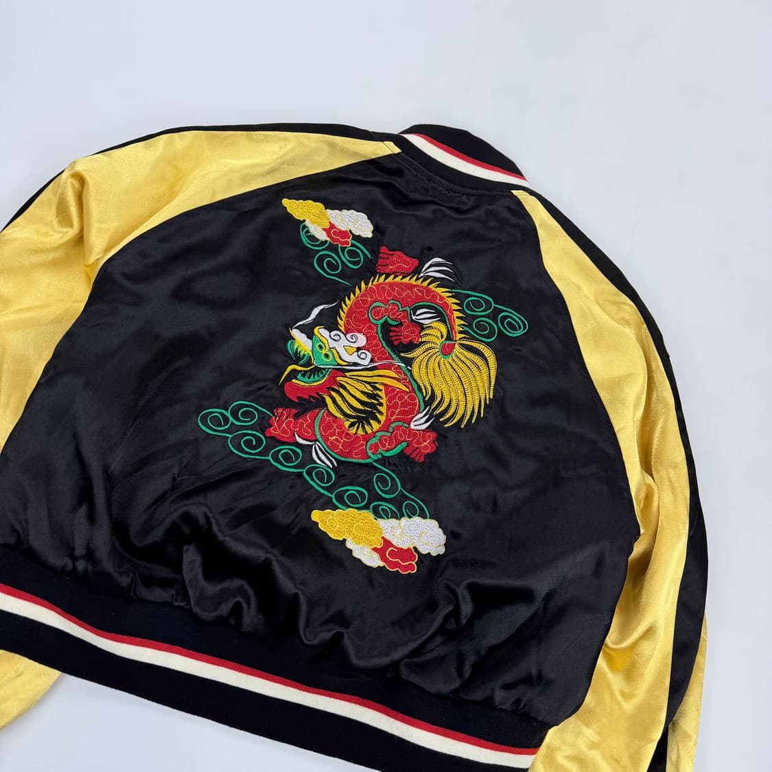 일본 빈티지 크롭 자수 스카쟌 상품이미지8