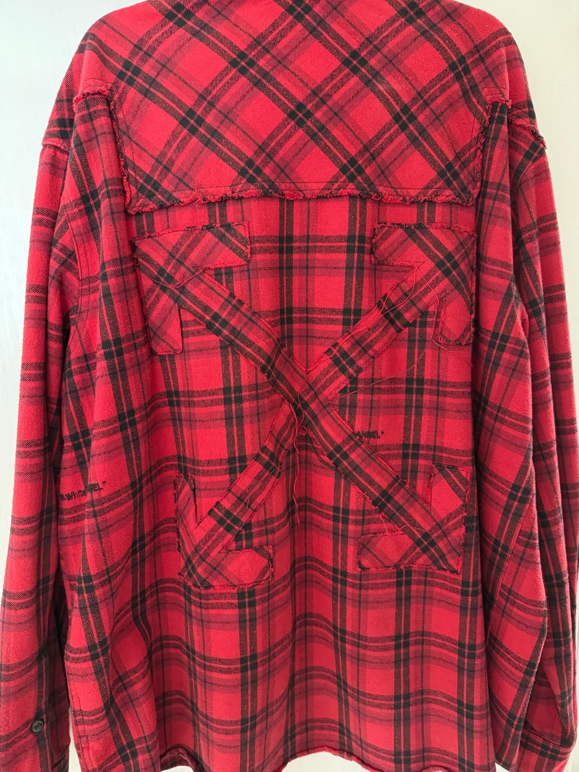 20ss 오프화이트 플란넬 애로우 체크 셔츠 L size 상품이미지2