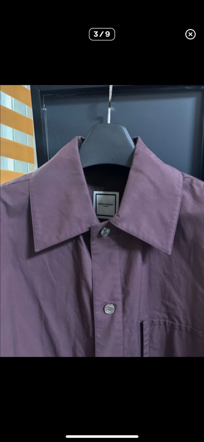 우영미 버건디 크롭셔츠 50 상품이미지3