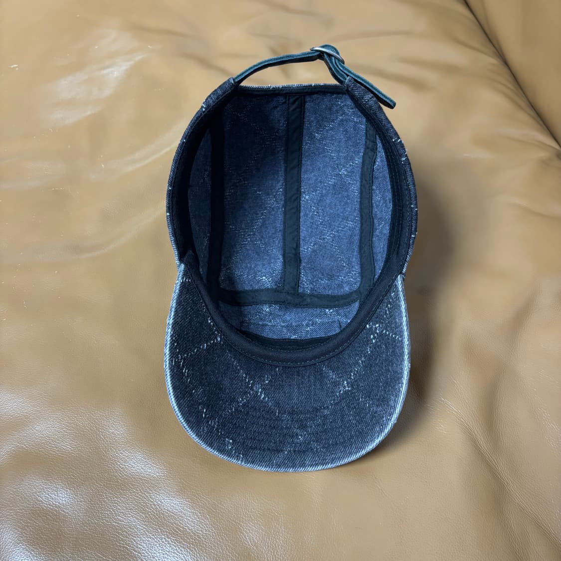 슈프림 캠프캡 모자 박스로고 23fw 펀치드 데님 블랙 상품이미지7