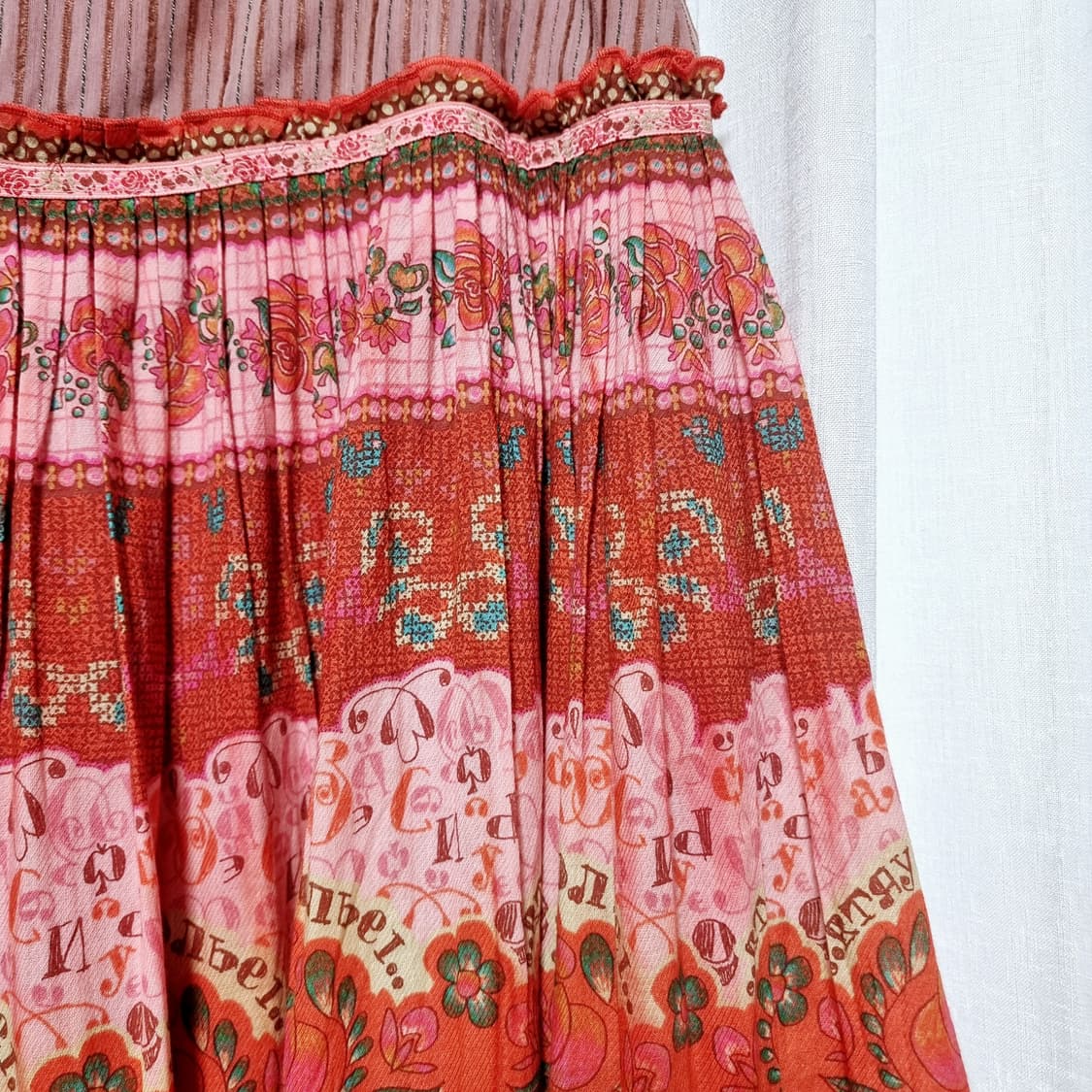 Oilily 오일릴리 플라워패턴 스커트 치마 (26-27인치쯤/표기36) 상품이미지3