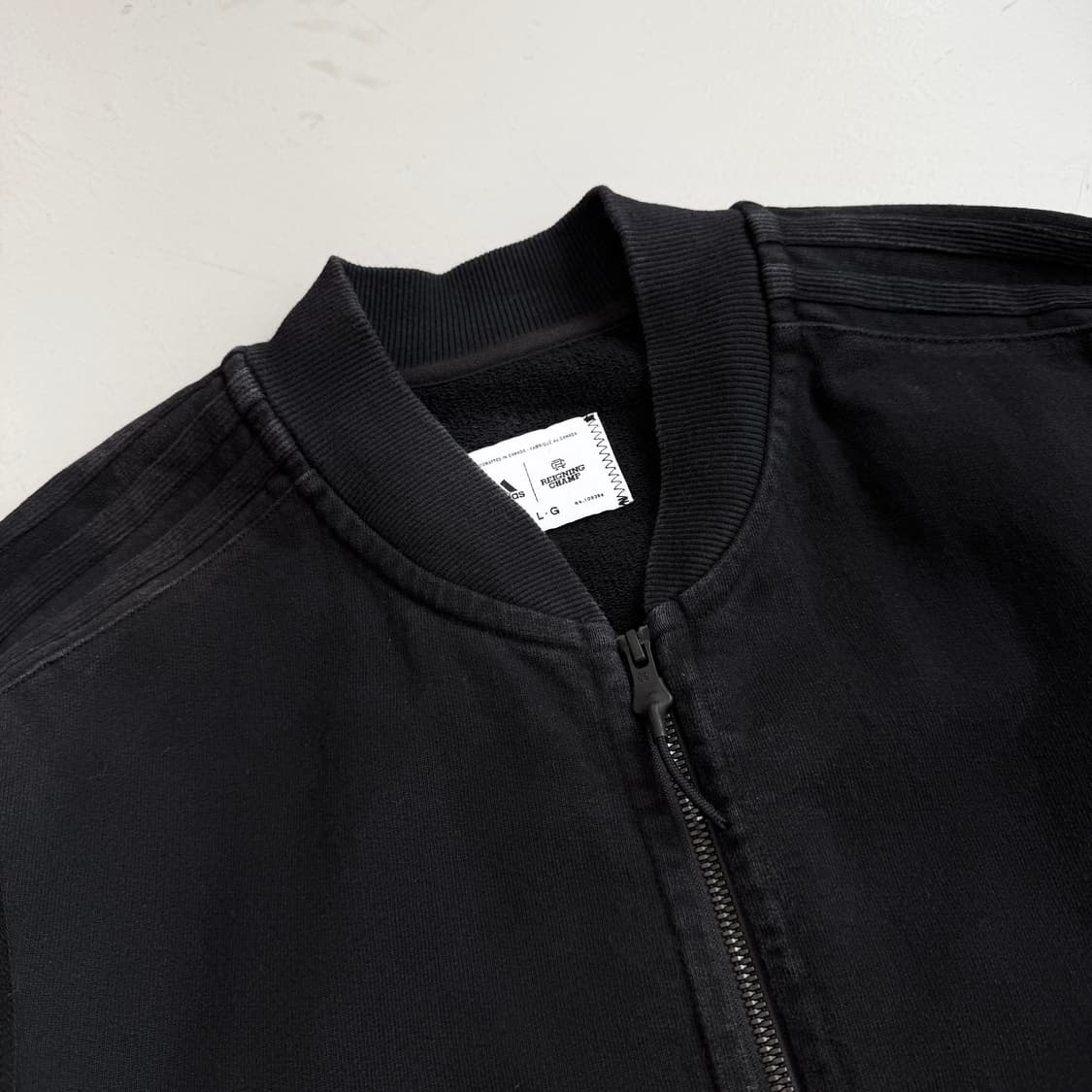 아디다스 X 레이닝챔프 흑청 삼선 데님 트랙탑 져지 상품이미지3