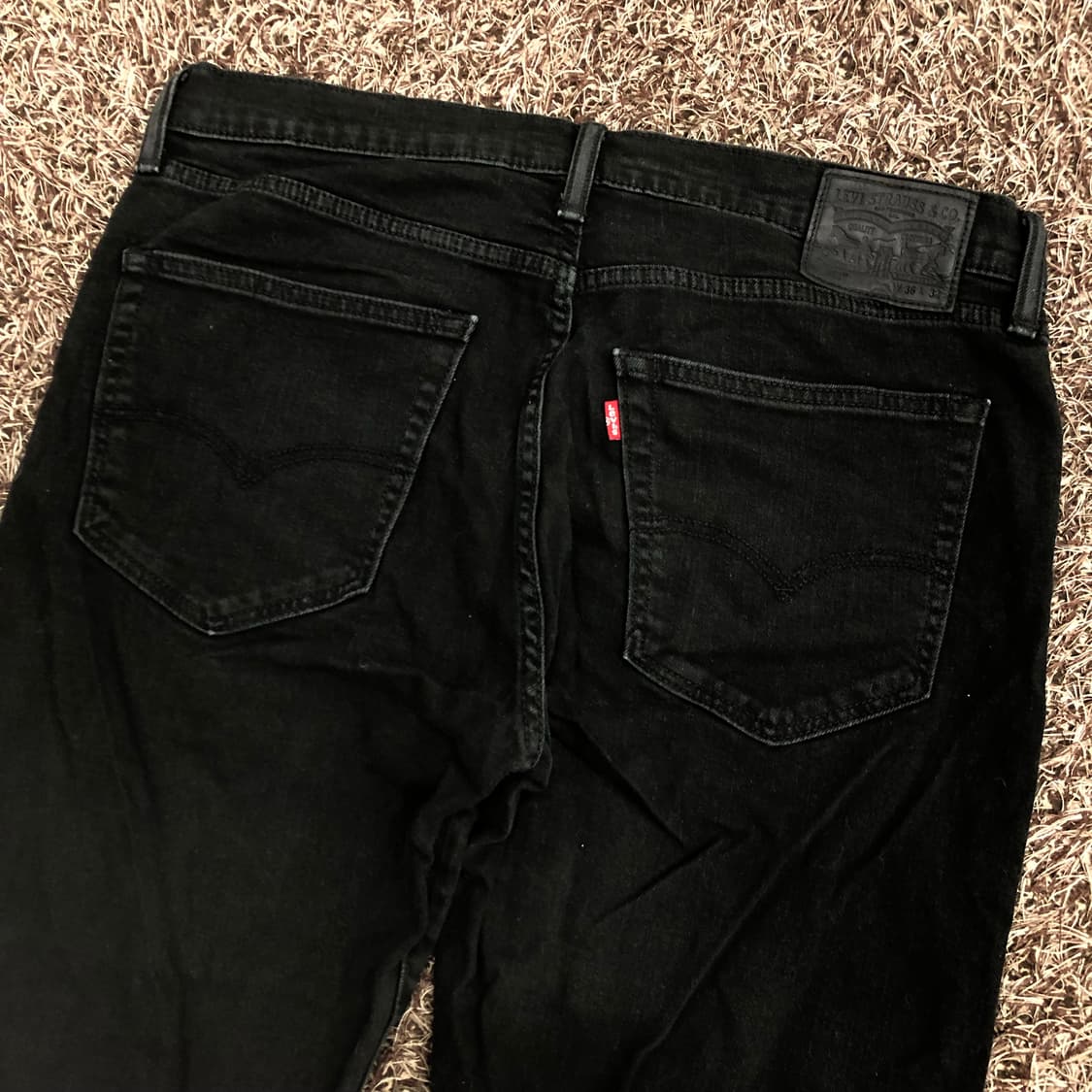 리바이스 512 블랙 데님 팬츠 상품이미지5
