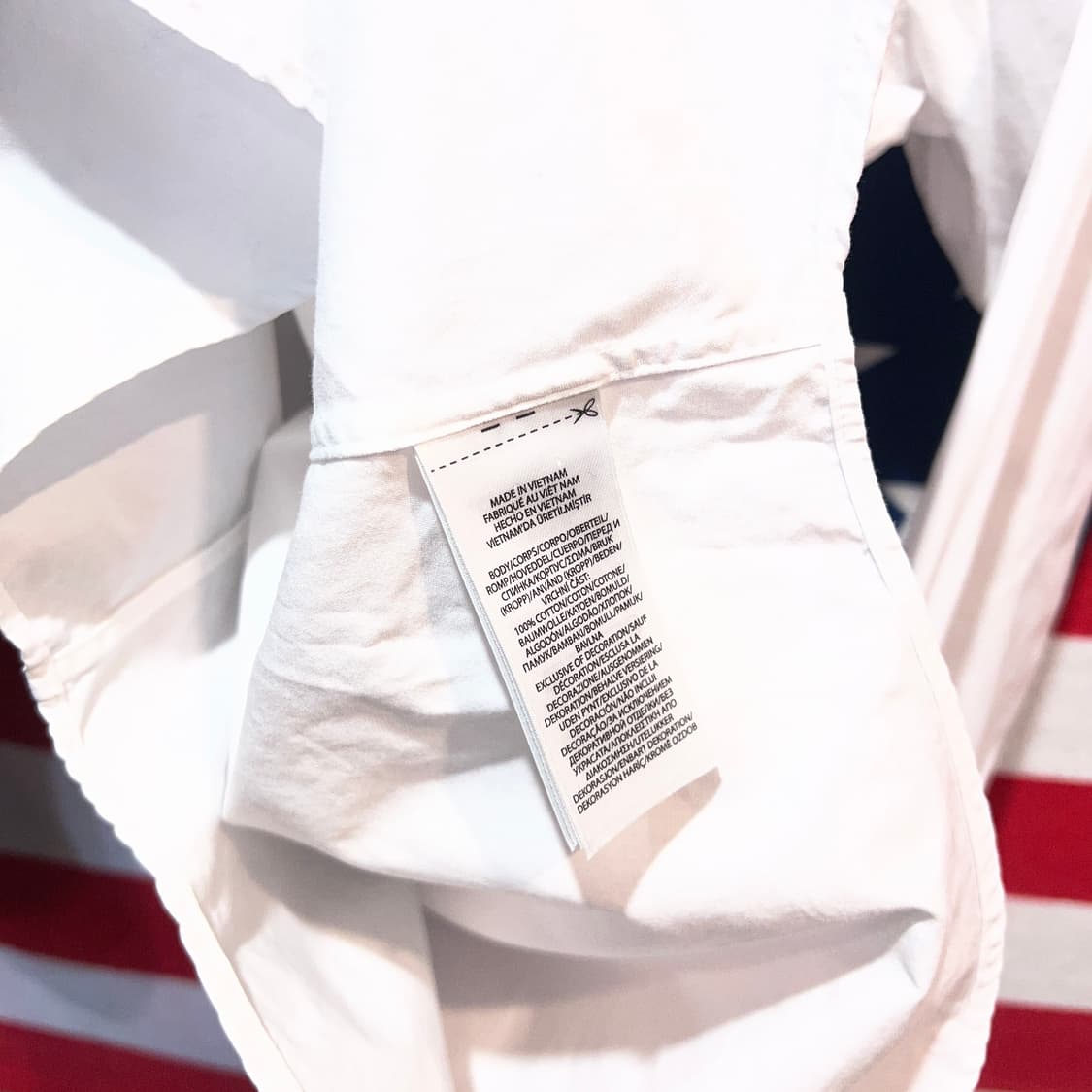 폴로 랄프로렌 QR 화이트 셔츠 상품이미지5