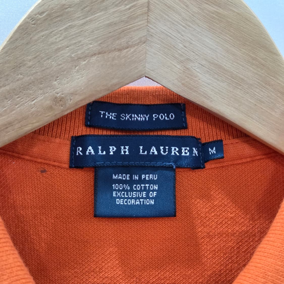 폴로랄프로렌 우먼 피케 카라티 오렌지 M  상품이미지3