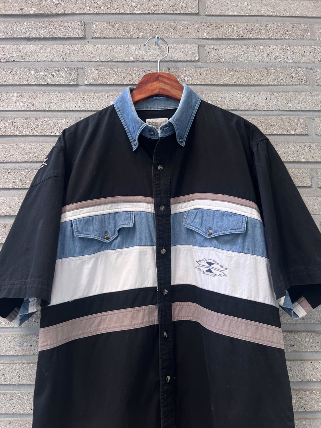 [L]90's USA 빈티지 나바호 패턴 웨스턴 셔츠 상품이미지2