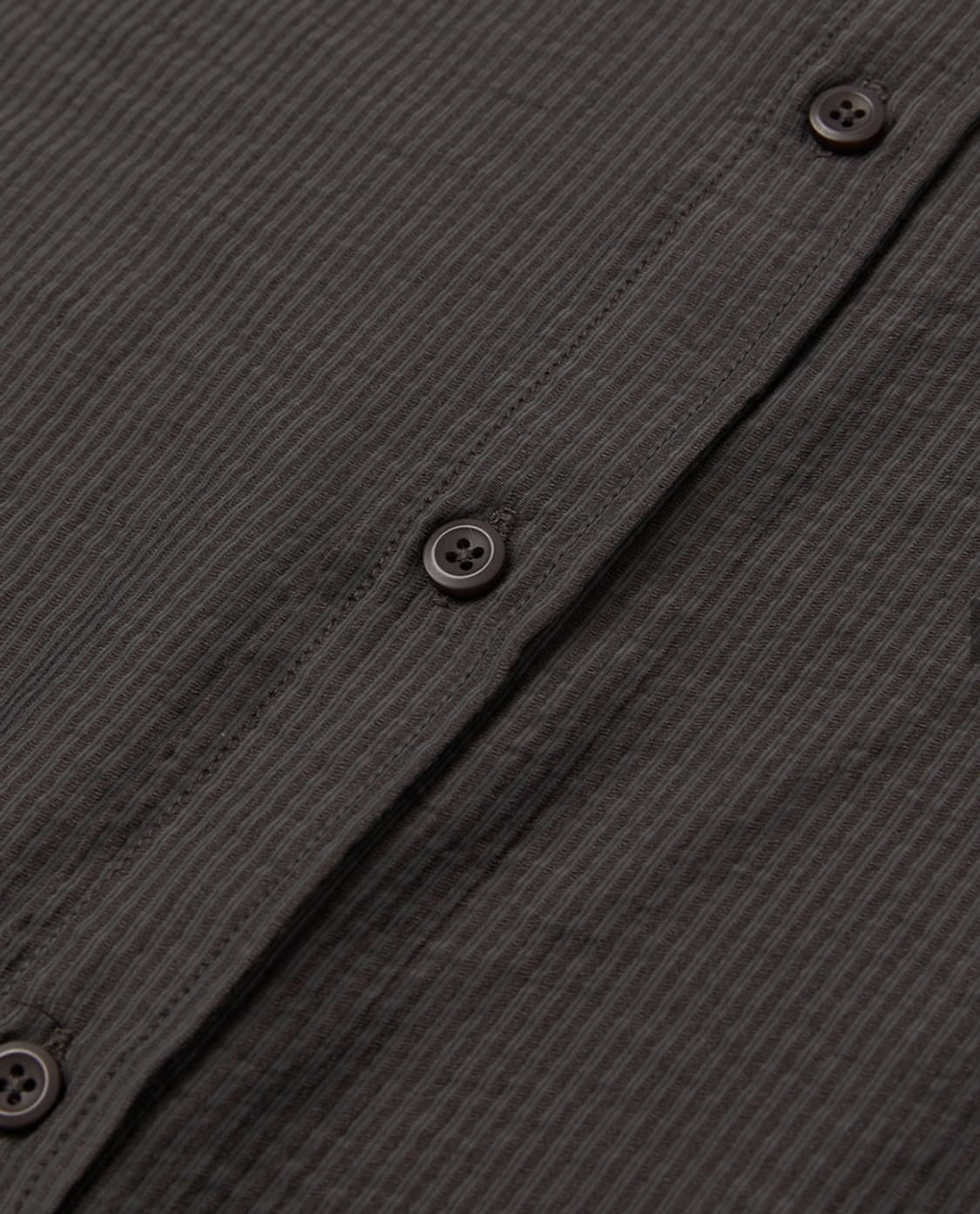 파브레가 스트라이프 셔츠(다크 브라운) 상품이미지4