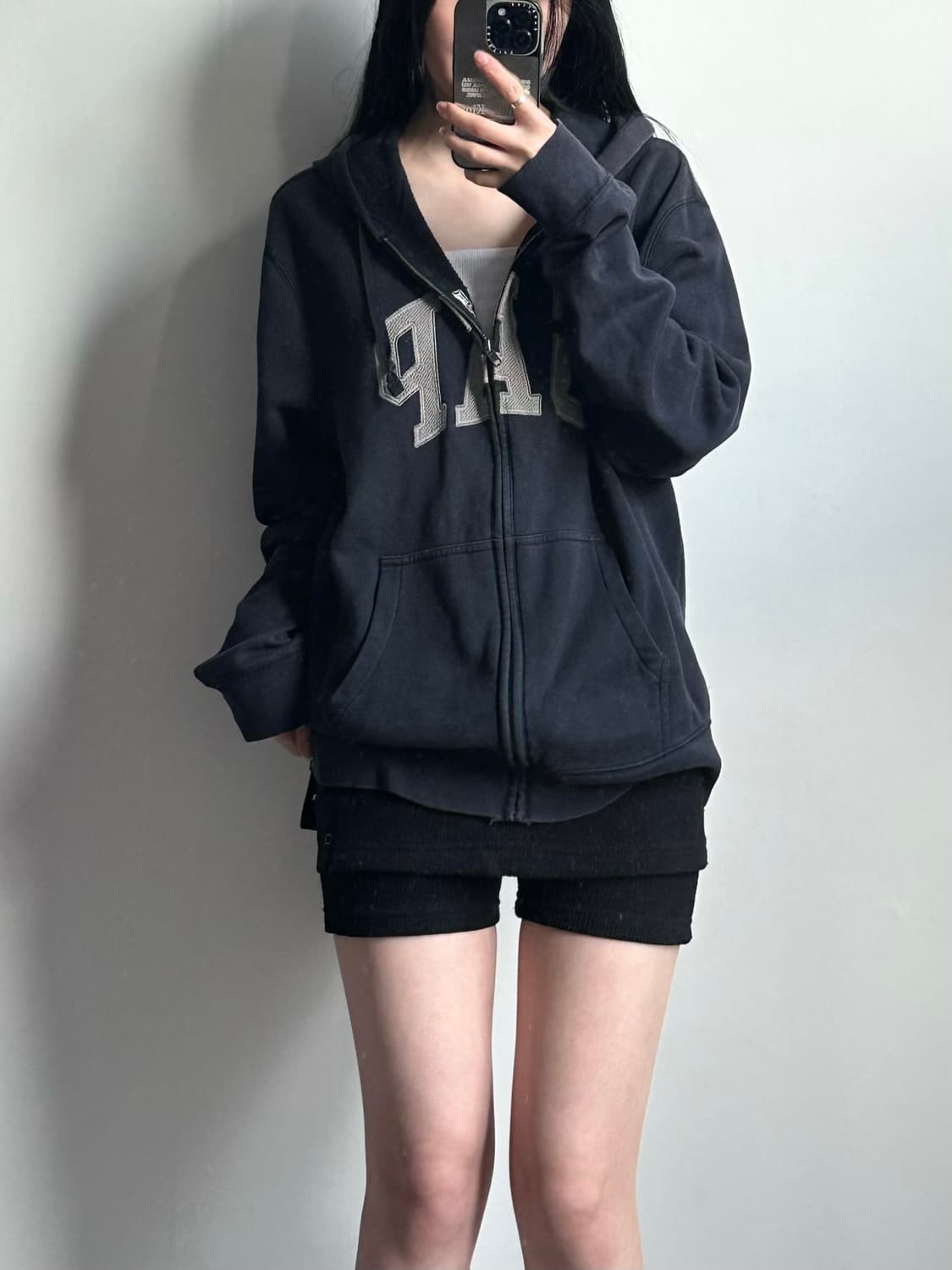 Gap 갭 블랙 후드집업 상품이미지1