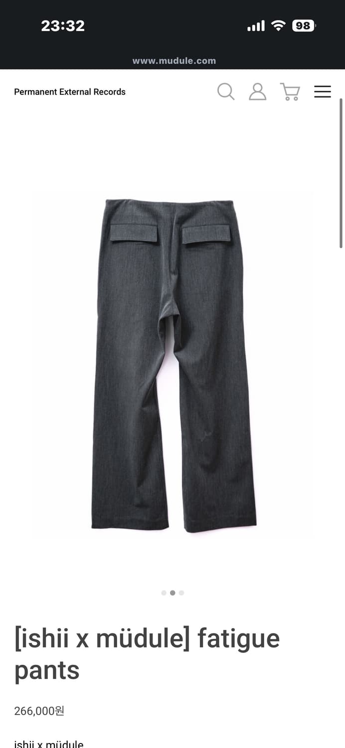 [ishii x müdule] fatigue pants (M) 상품이미지2