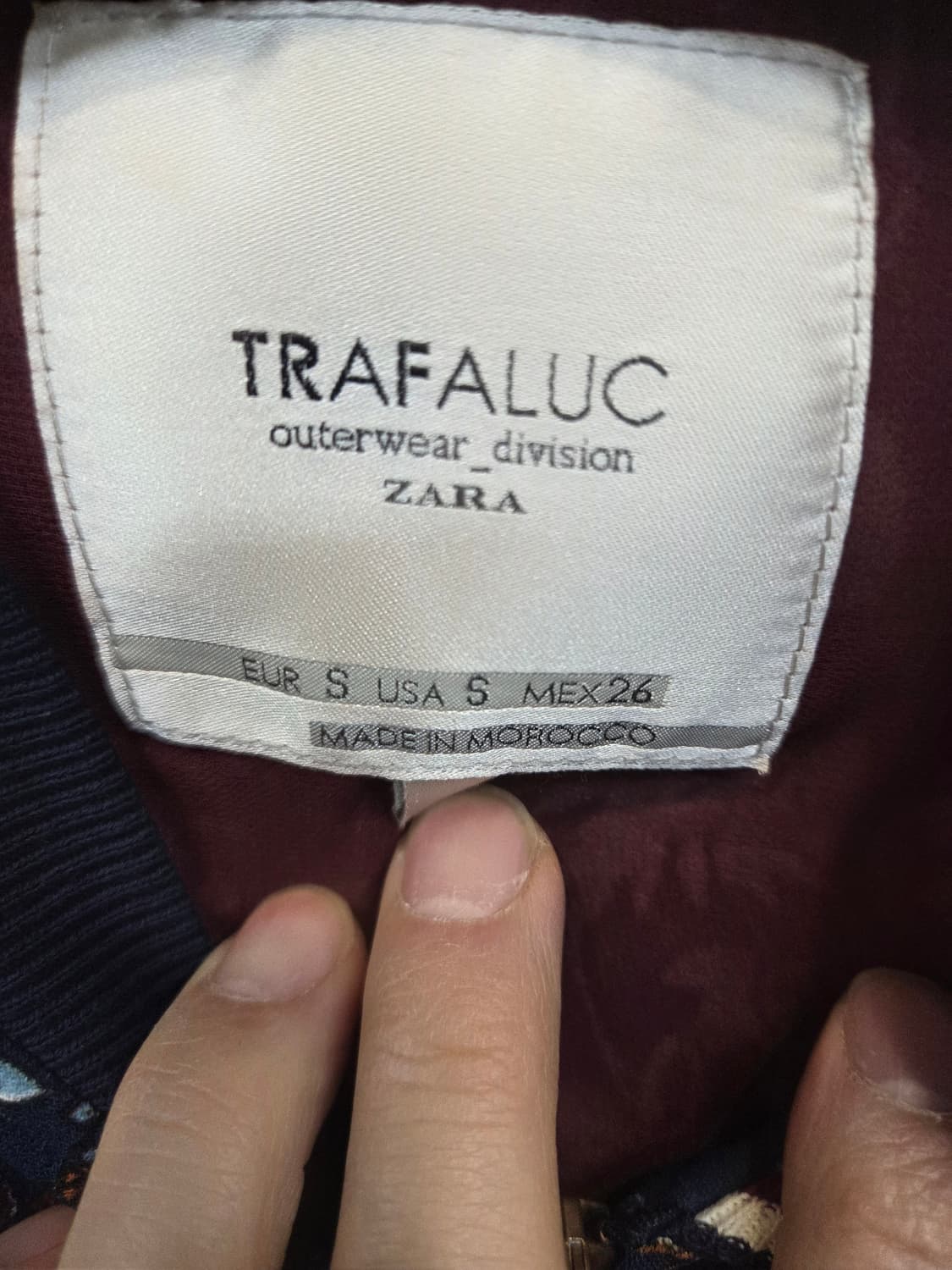 자라 트라팔룩 플라워 멀티로고 스프링 블루종 자켓 s 상품이미지3