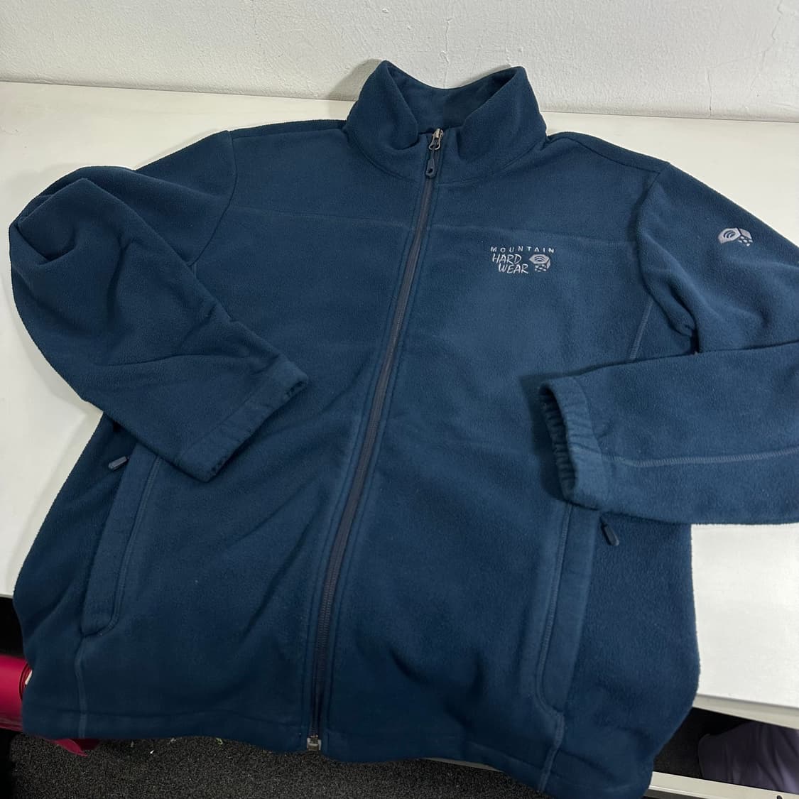 95-100 L 마운틴하드웨어 네이비 기본로고 플리스자켓 상품이미지2
