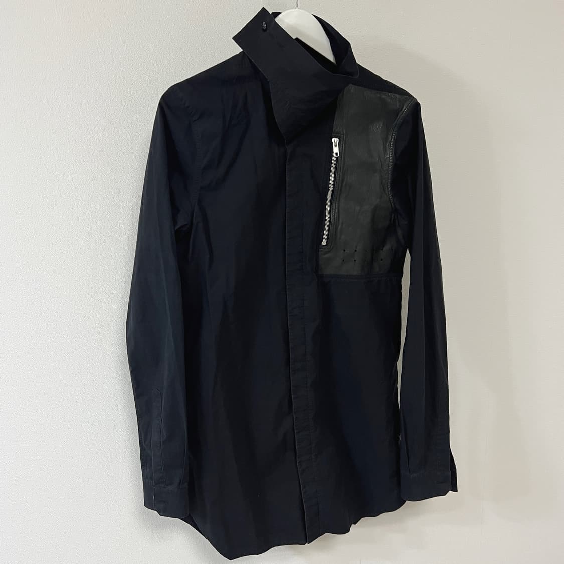 릭오웬스 15SS "FAUN" 레더 패치 포켓 셔츠 상품이미지1