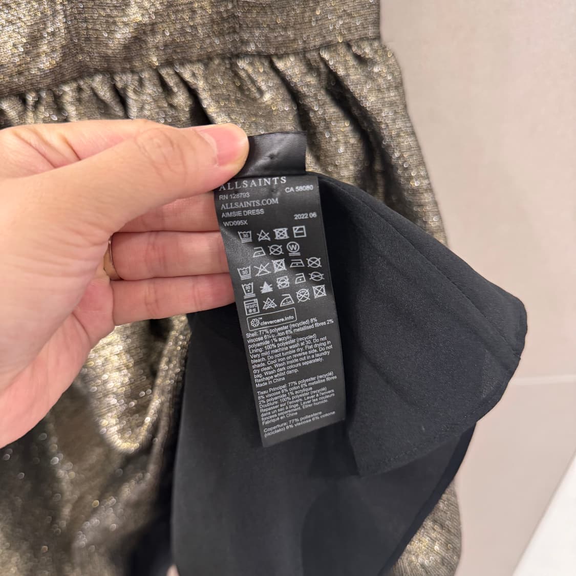올세인츠 뷔스티에 미니원피스 상품이미지3
