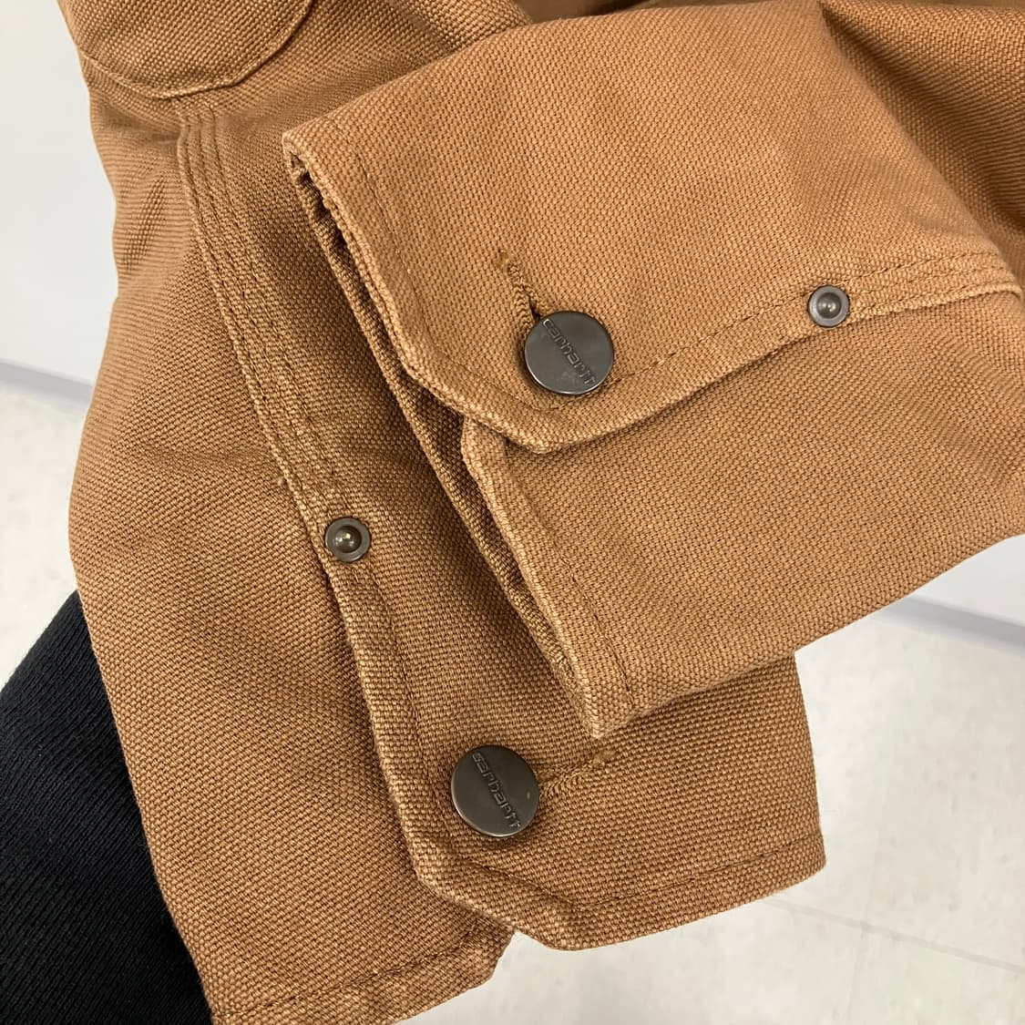 칼하트 브라운 덕 블레이저 자켓 S 상품이미지5