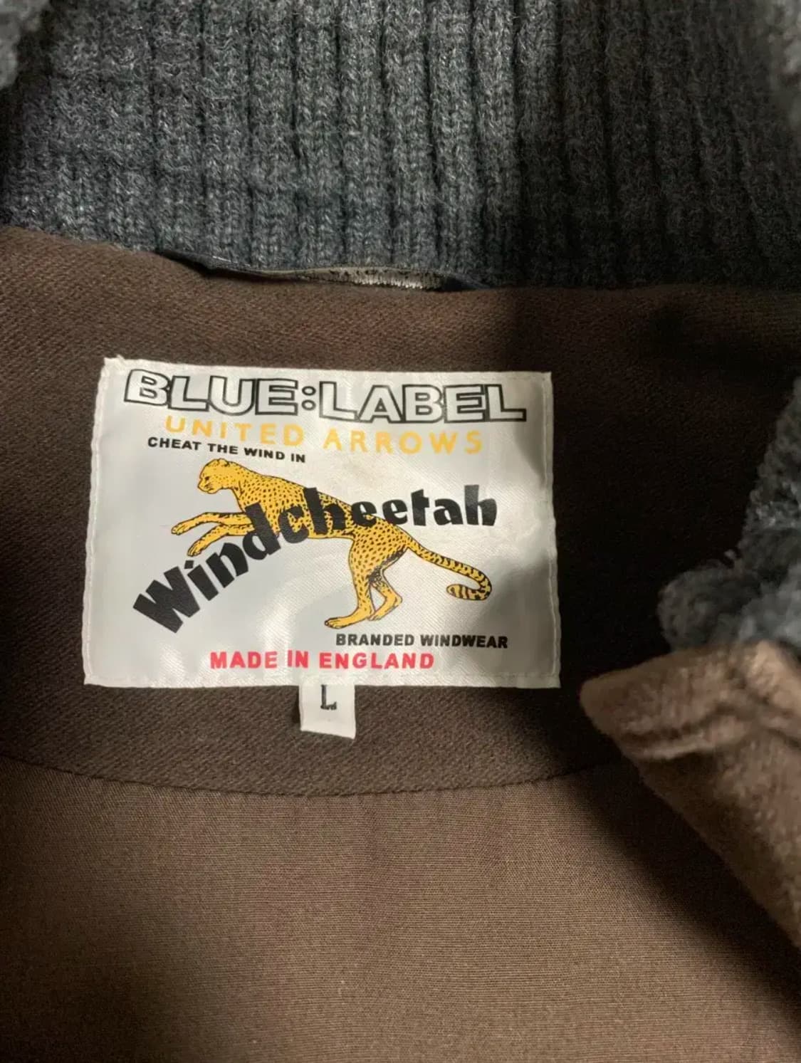 유나이티드 애로우즈 윈드치타 몰스킨 블루종 자켓 상품이미지3